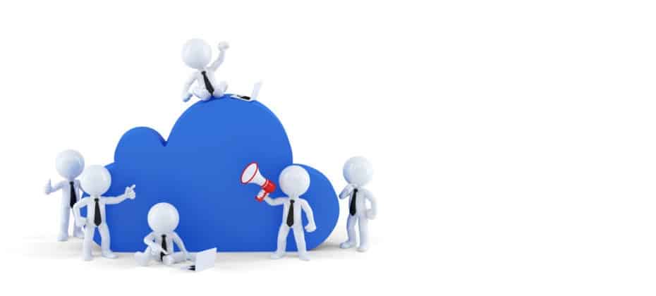 Cloud computing business concept.